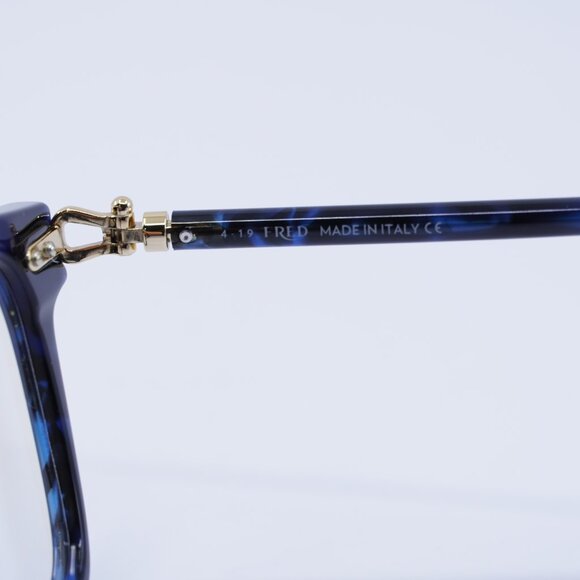 Fred FG50006I 092 Eyeglasses Blue Havana 50mm Square Frame - Picture 4 of 9